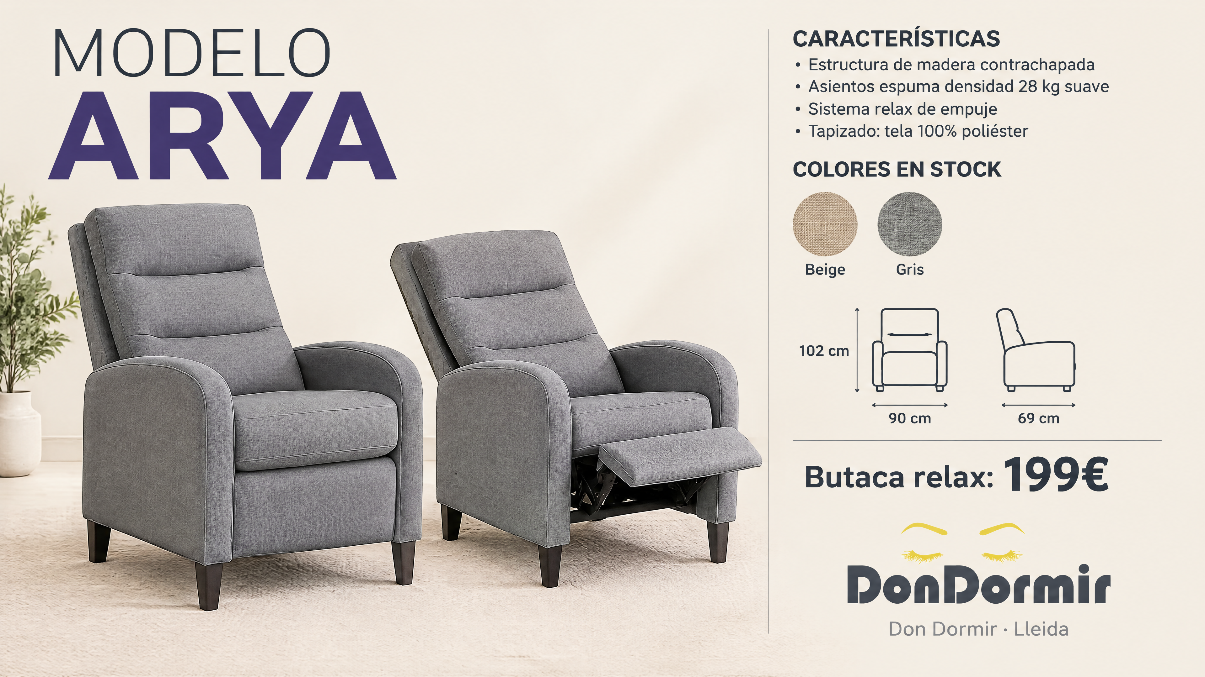 Miniatura 2 de Butaca relax ARYA